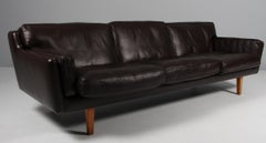 1960ties Illum Wikkelsoe V11A, 3-Seat Sofa by Holger Christensen