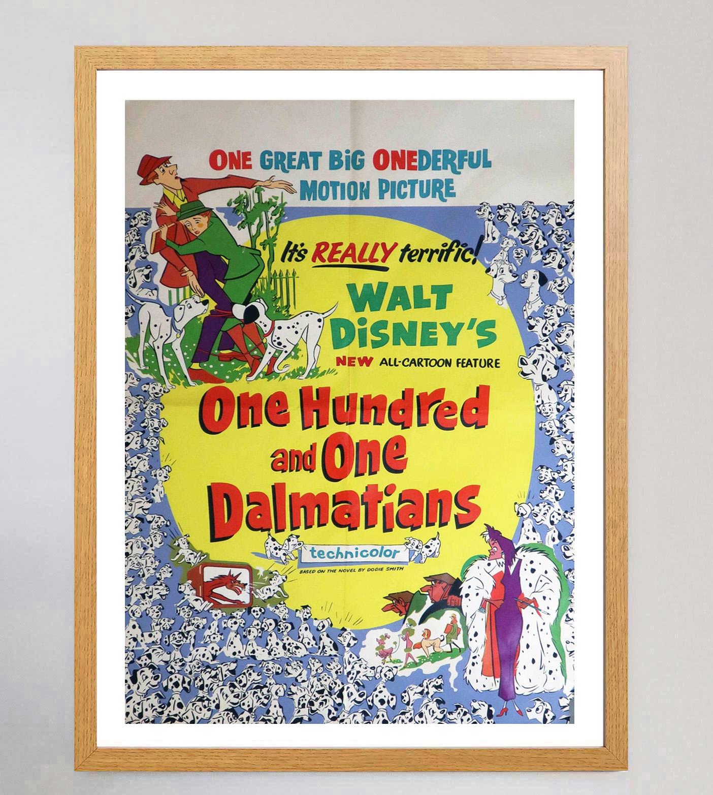 British 1961 101 Dalmatians Original Vintage Poster For Sale