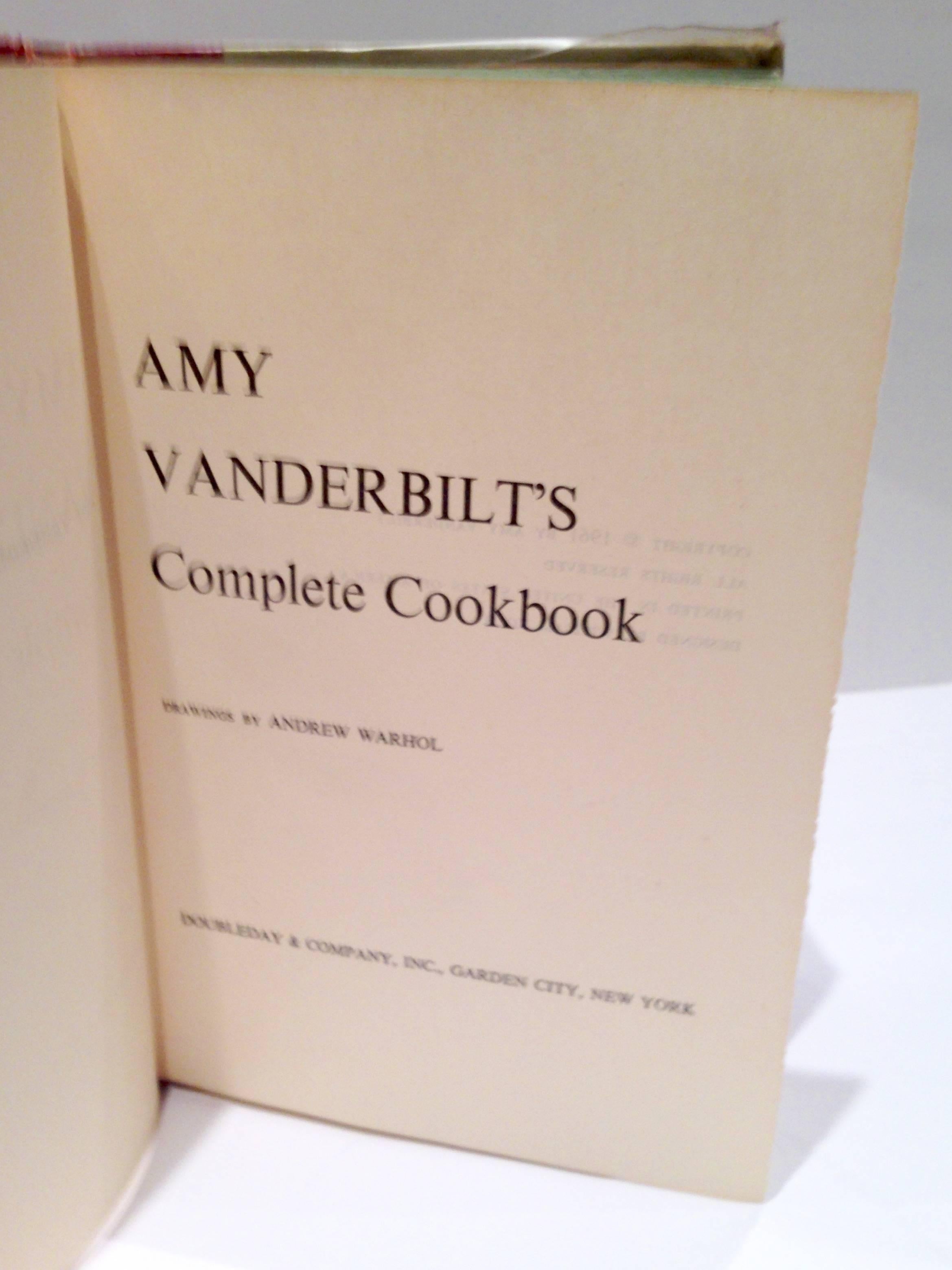 amy vanderbilt's complete cookbook 1961 first edition