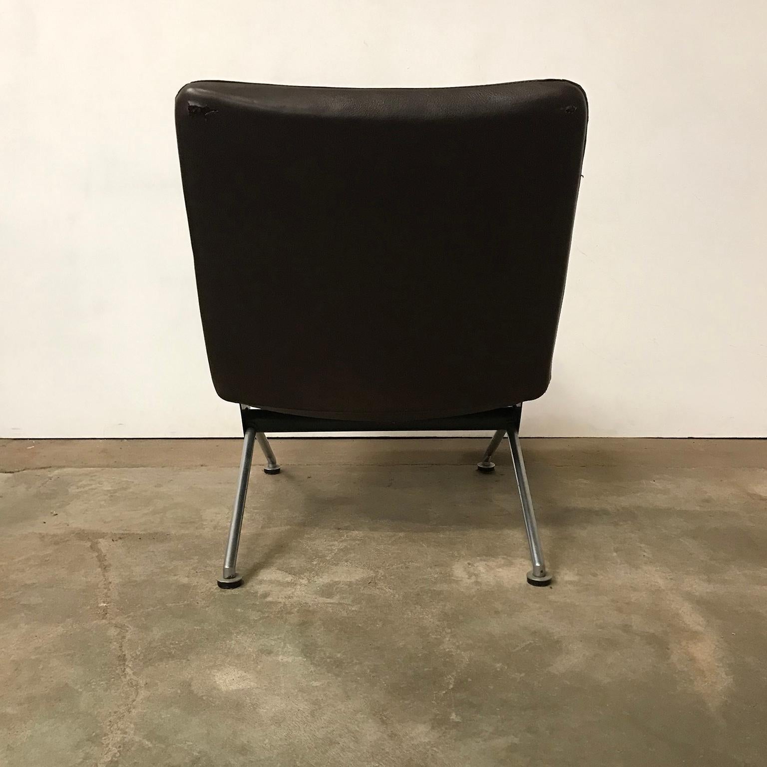 1961, Andre Cordemeyer for Gispen, Midcentury Dutch Easy Chair No. 1432 In Good Condition For Sale In Amsterdam IJMuiden, NL