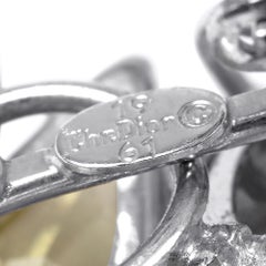 1961 Christian Dior Yellow and Pearlescent Cluster Earrings