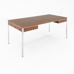 1961 Davis Allen et Gordon Bunshaft de SOM Bureau de direction en inox et palissandre