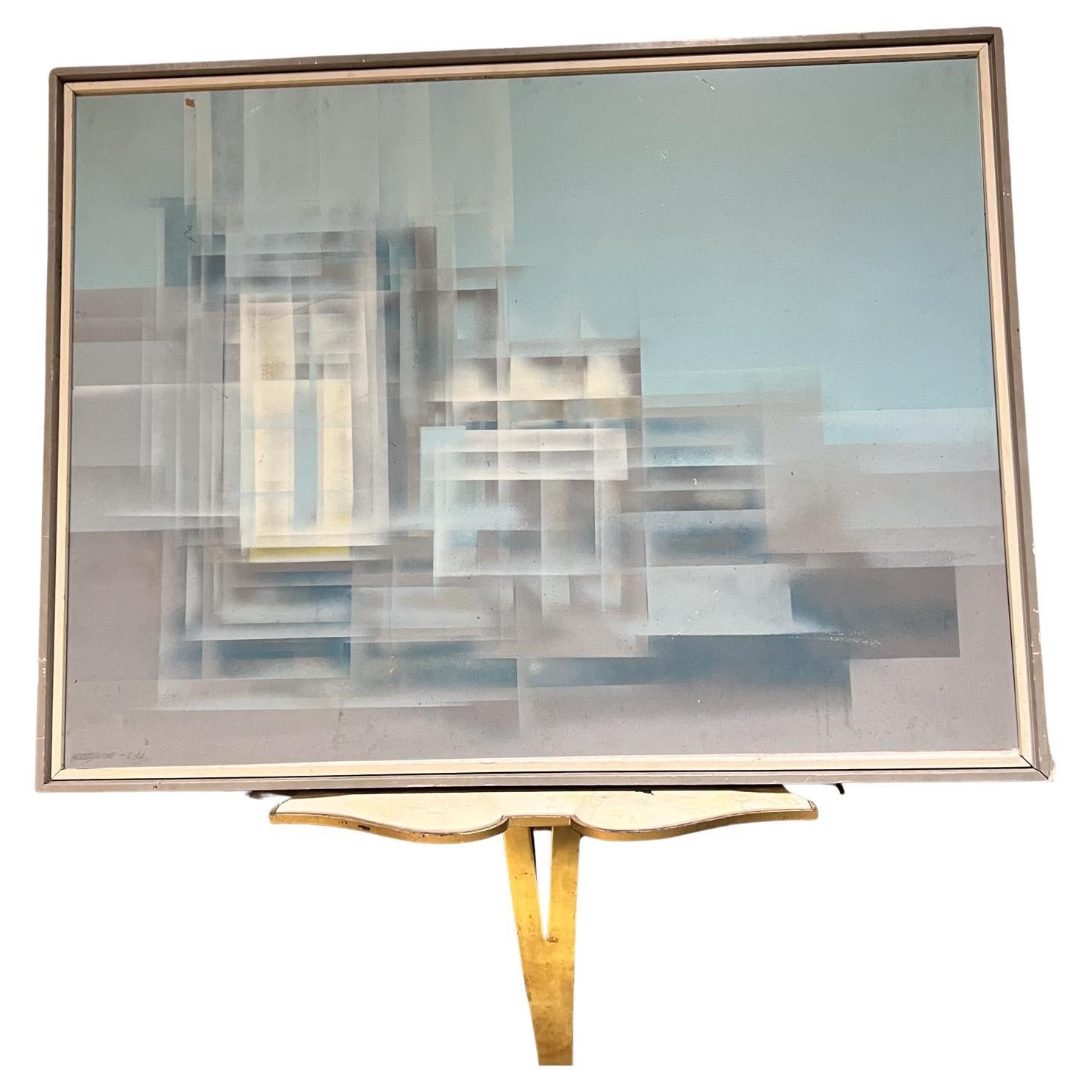 1961 Eugene Kloszewski Miraggio riflettente Arte astratta in vendita