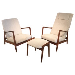 1961 Gio Ponti Armchairs for Hotel Parco Principi