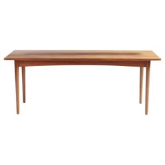 1961 Harboe Sølvsten Massivholz Couchtisch mit verjüngten Beinen
