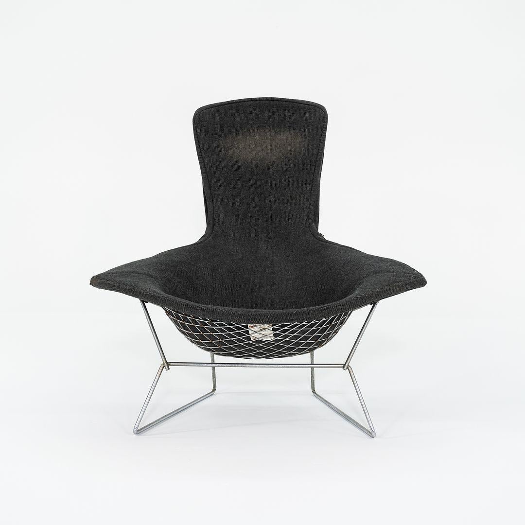 1961 Harry Bertoia para Knoll Silla Bird y otomana con recibo original en venta 3