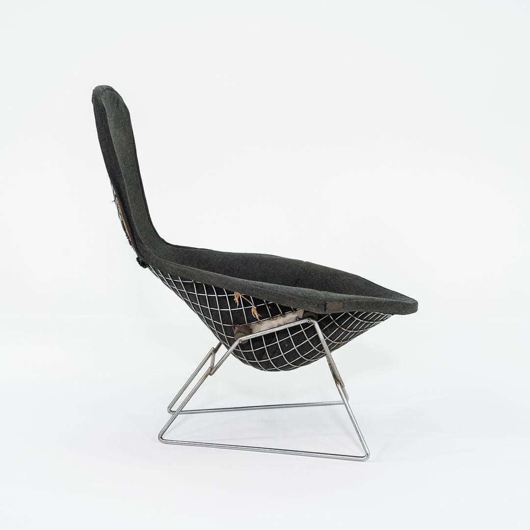 1961 Harry Bertoia para Knoll Silla Bird y otomana con recibo original Moderno en venta