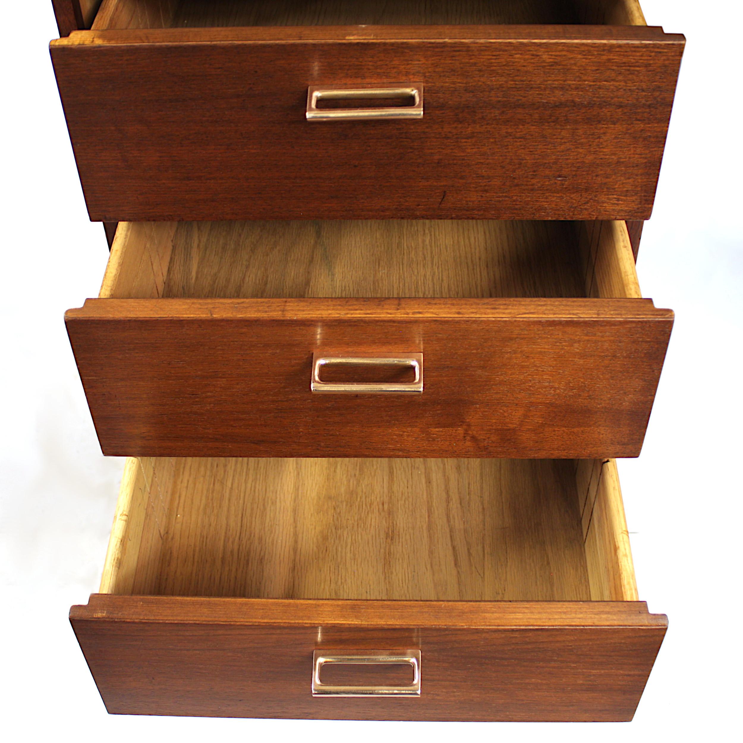 American 1961 Mid-Century Modern Walnut Executive Desk by Charles Deaton for Leopold