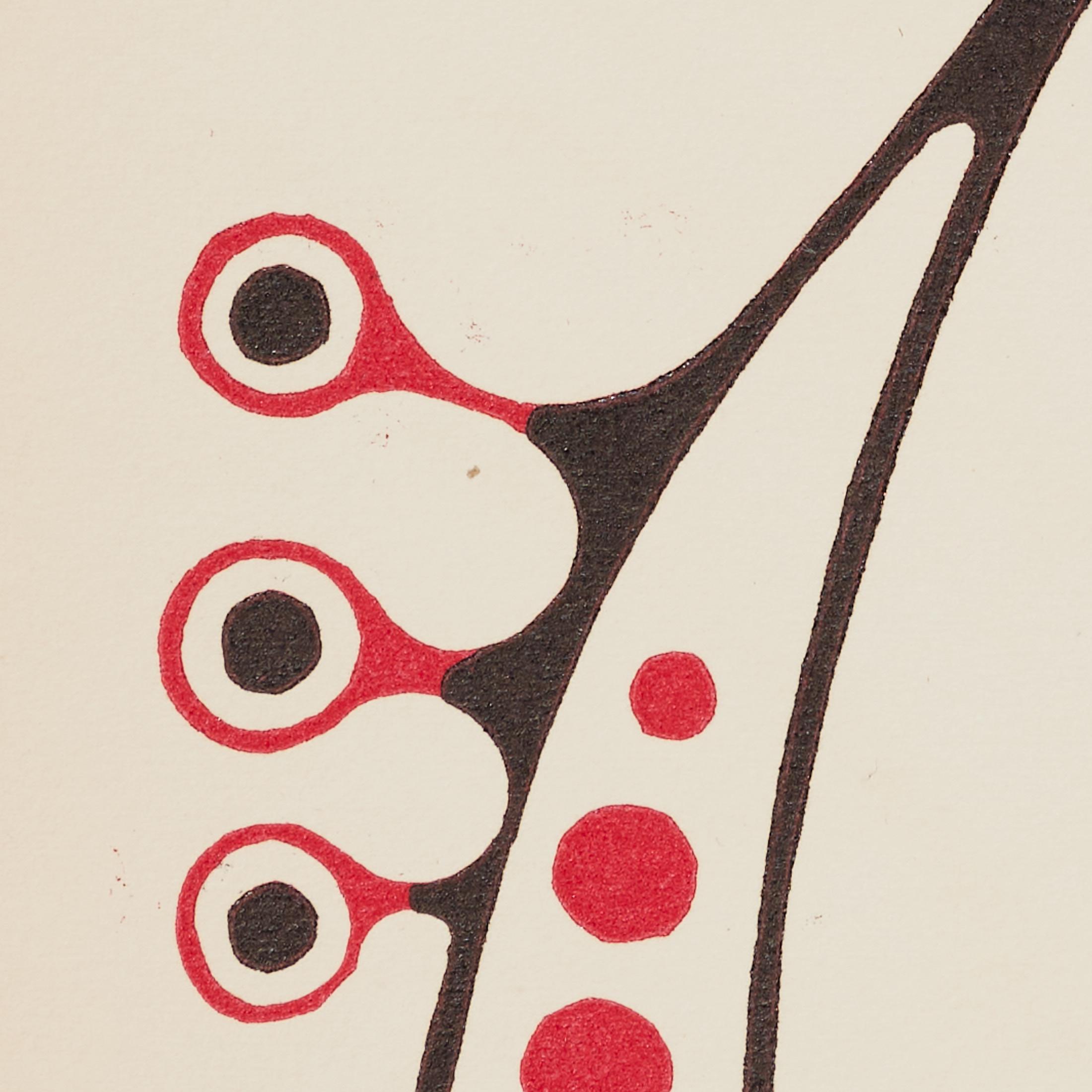 1961 Moisès Villèlia Linocut - 