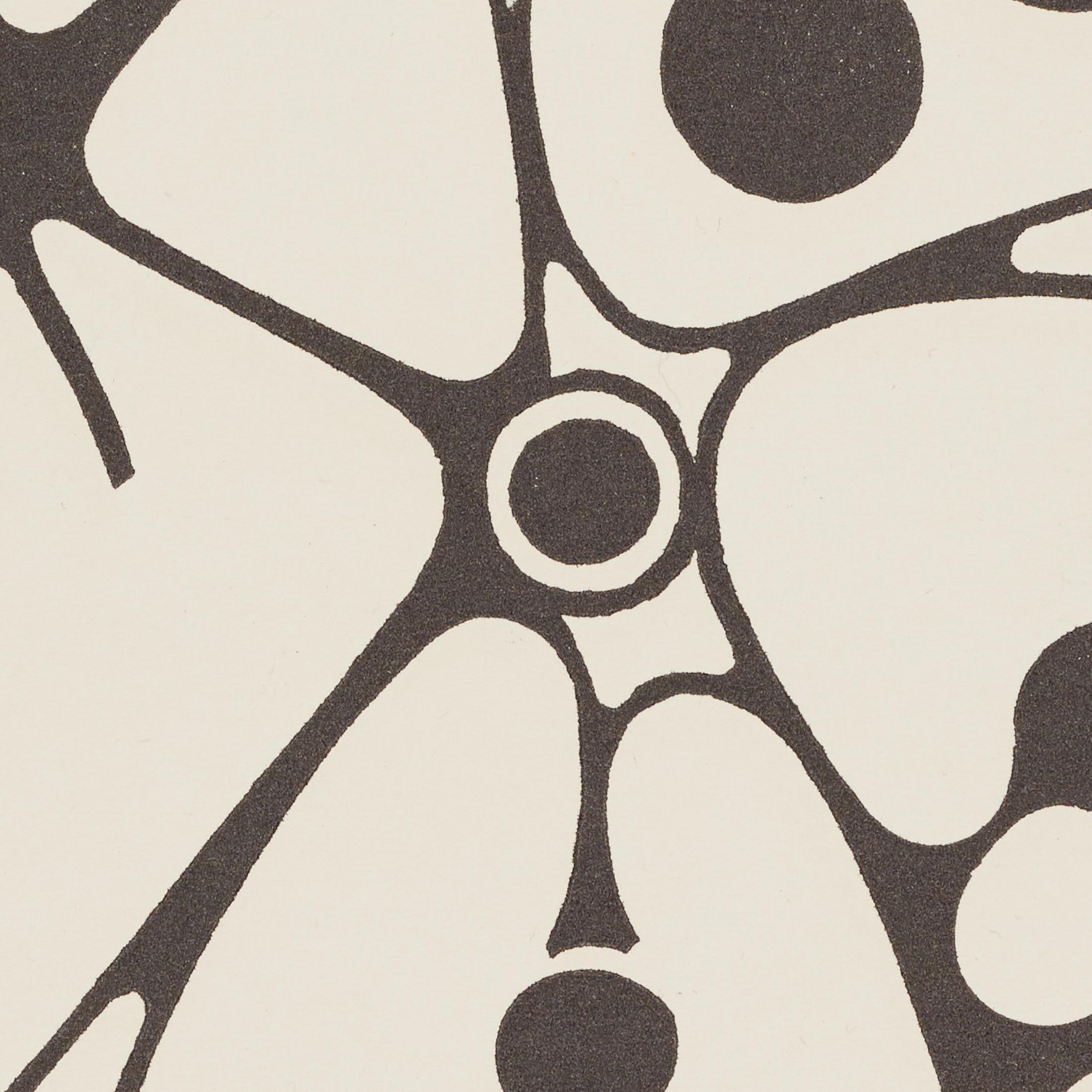 1961 Moisès Villèlia Linocut — “Aumun”, No. 89/100, Illustrating a Poem in vendita 7