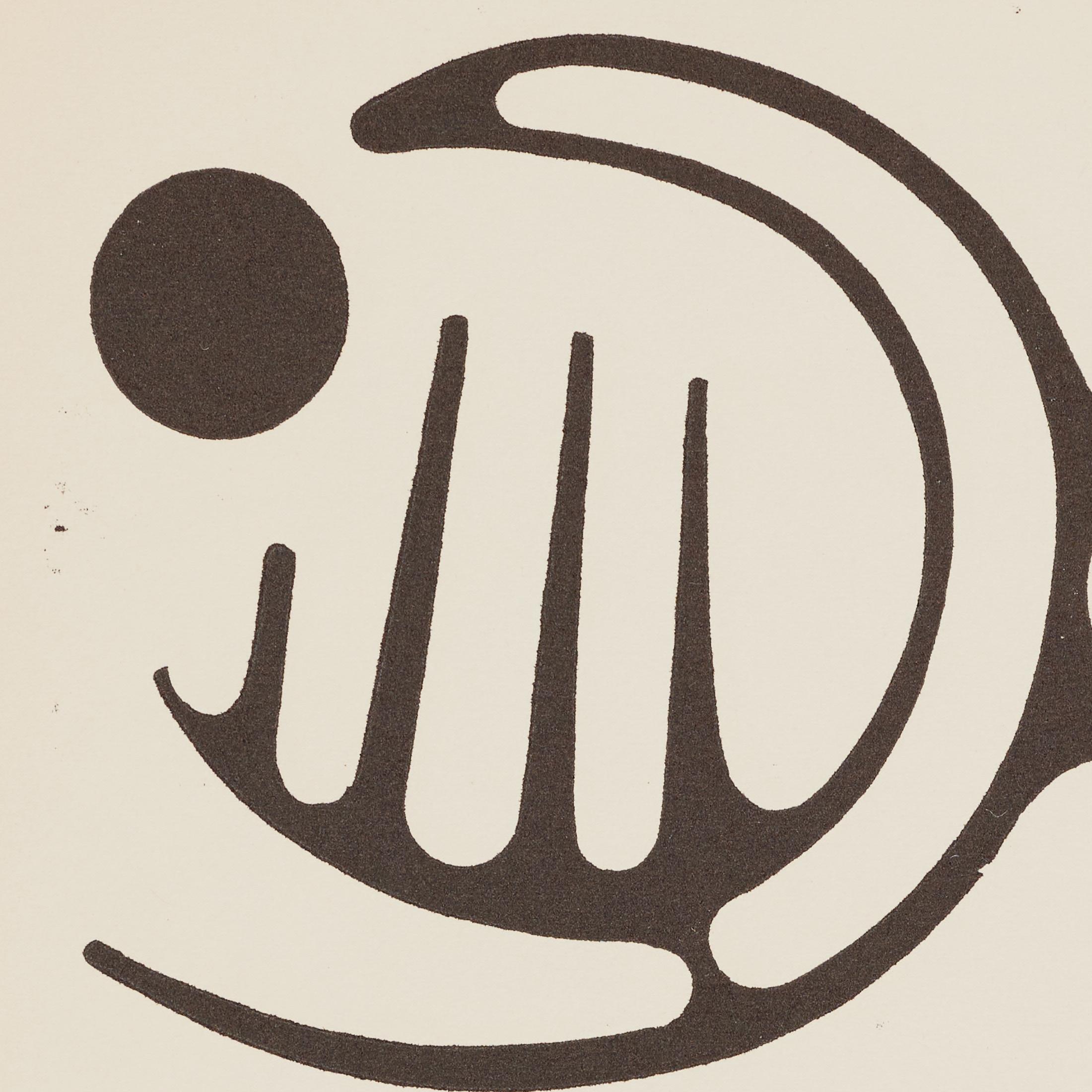 1961 Moisès Villèlia Linocut — “Aumun”, No. 89/100, Illustrating a Poem In condizioni buone in vendita a Barcelona, ES