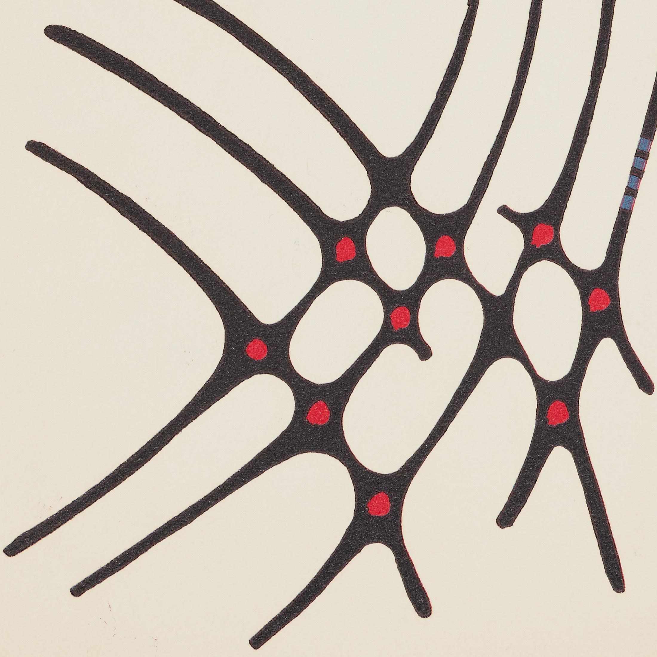 Metà XX secolo 1961 Moisès Villèlia Linocut - 