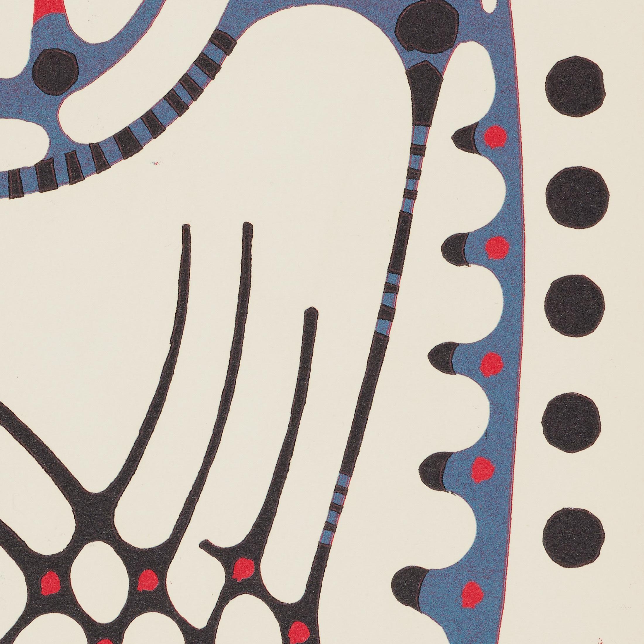 Carta 1961 Moisès Villèlia Linocut - 