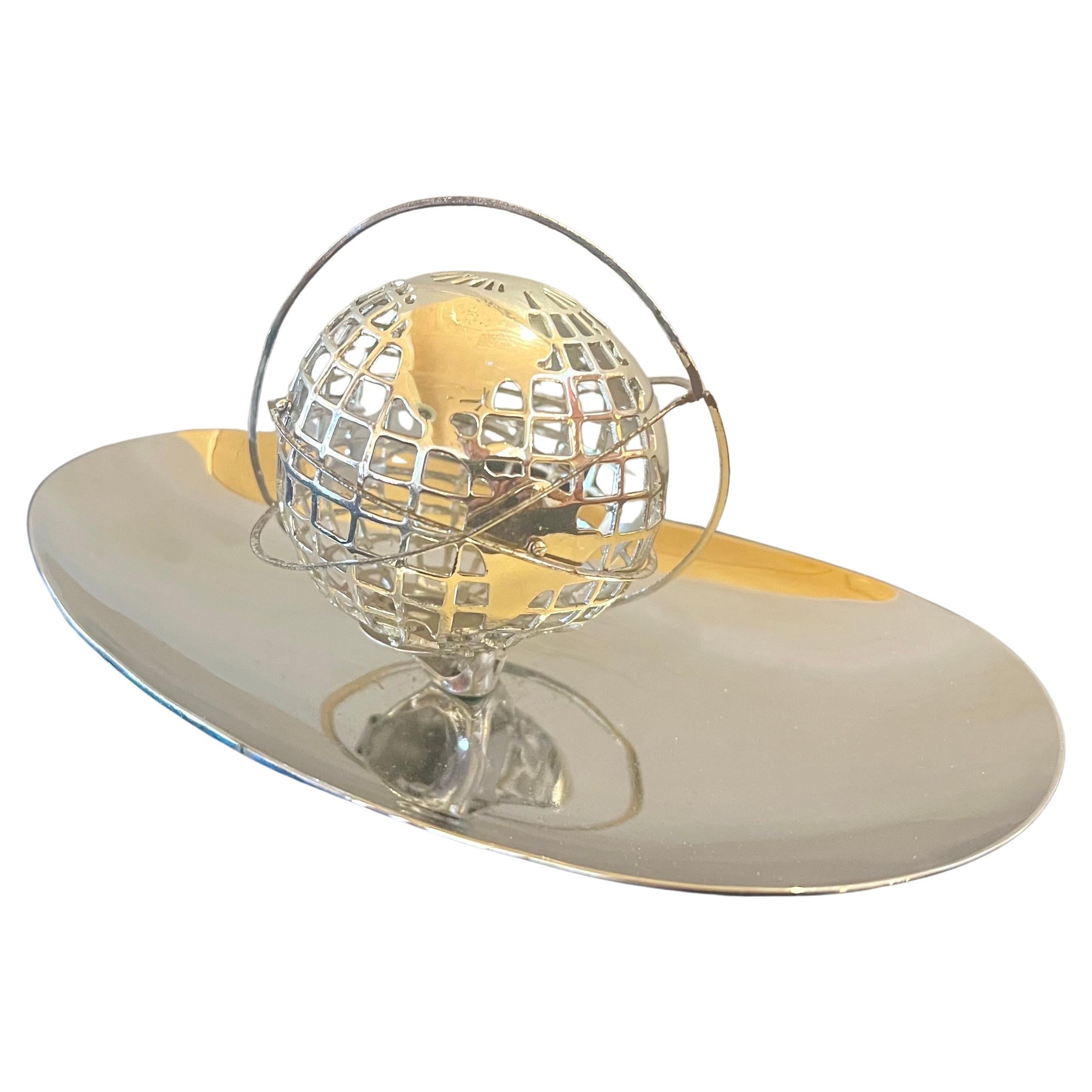 Américain 1961 New York's World's Fair Unisphere Rare Collectible Metal Sculpture Souvenir