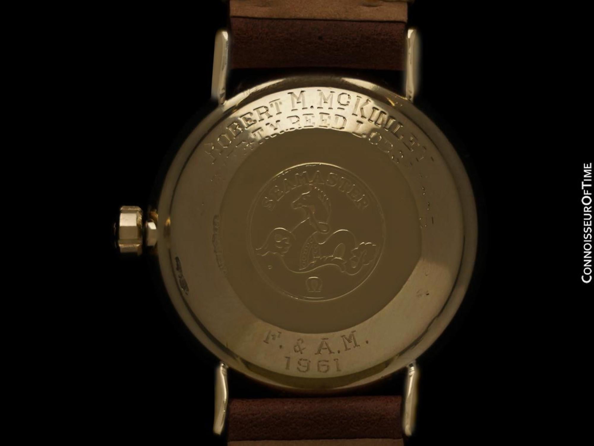 1961 Omega Seamaster Vintage Mens Cal. 560 14K Gold Filled Watch, Automatic For Sale 1