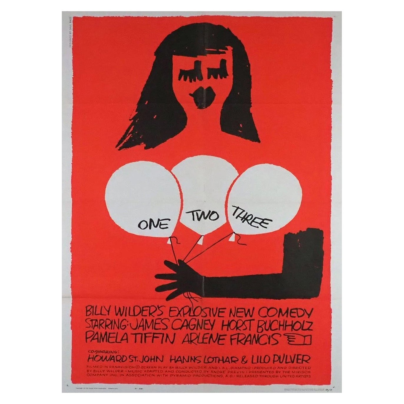 1961 Un, deux, trois Affiche originale d
époque en vente