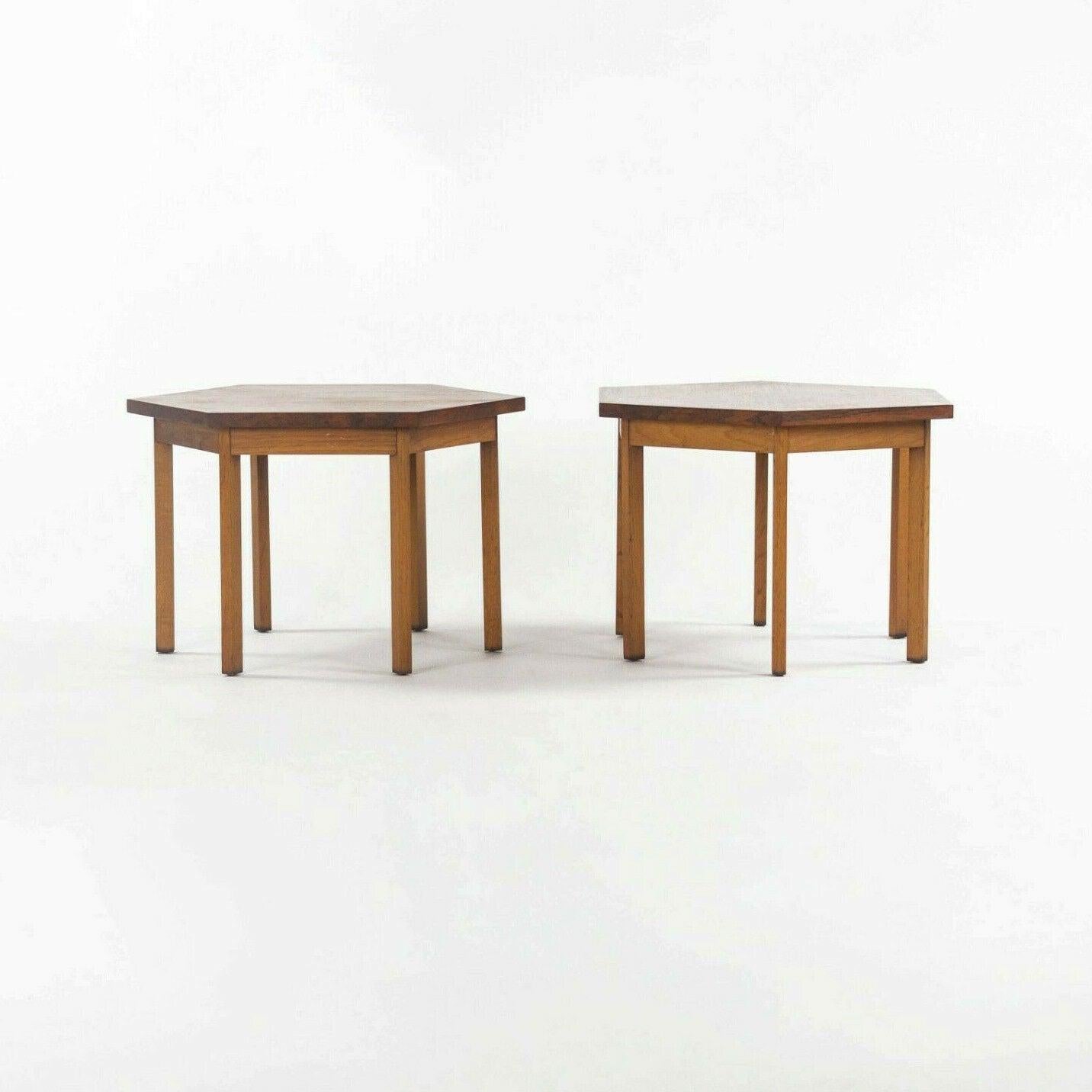 1961 Pair McCobb for Lane Rosewood Delineator Group Side Tables Model 995-86 For Sale