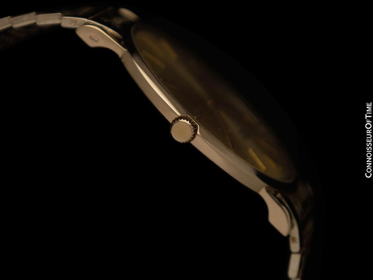 Men's 1961 ROLEX Vintage Mens Ultra Thin Pre-Cellini 18K Gold Dress Watch - Warranty