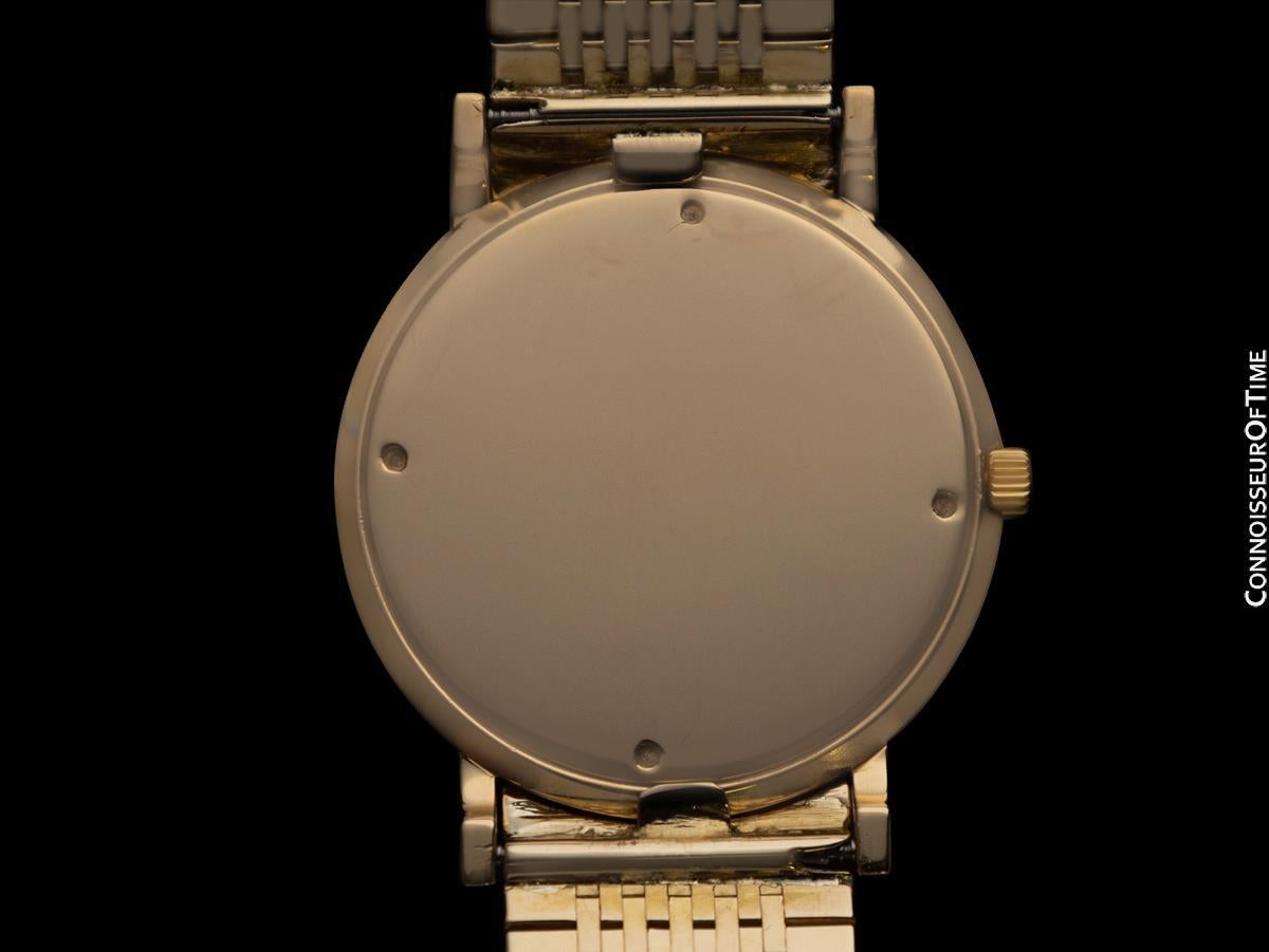 1961 ROLEX Vintage Mens Ultra Thin Pre-Cellini 18K Gold Dress Watch - Warranty 2