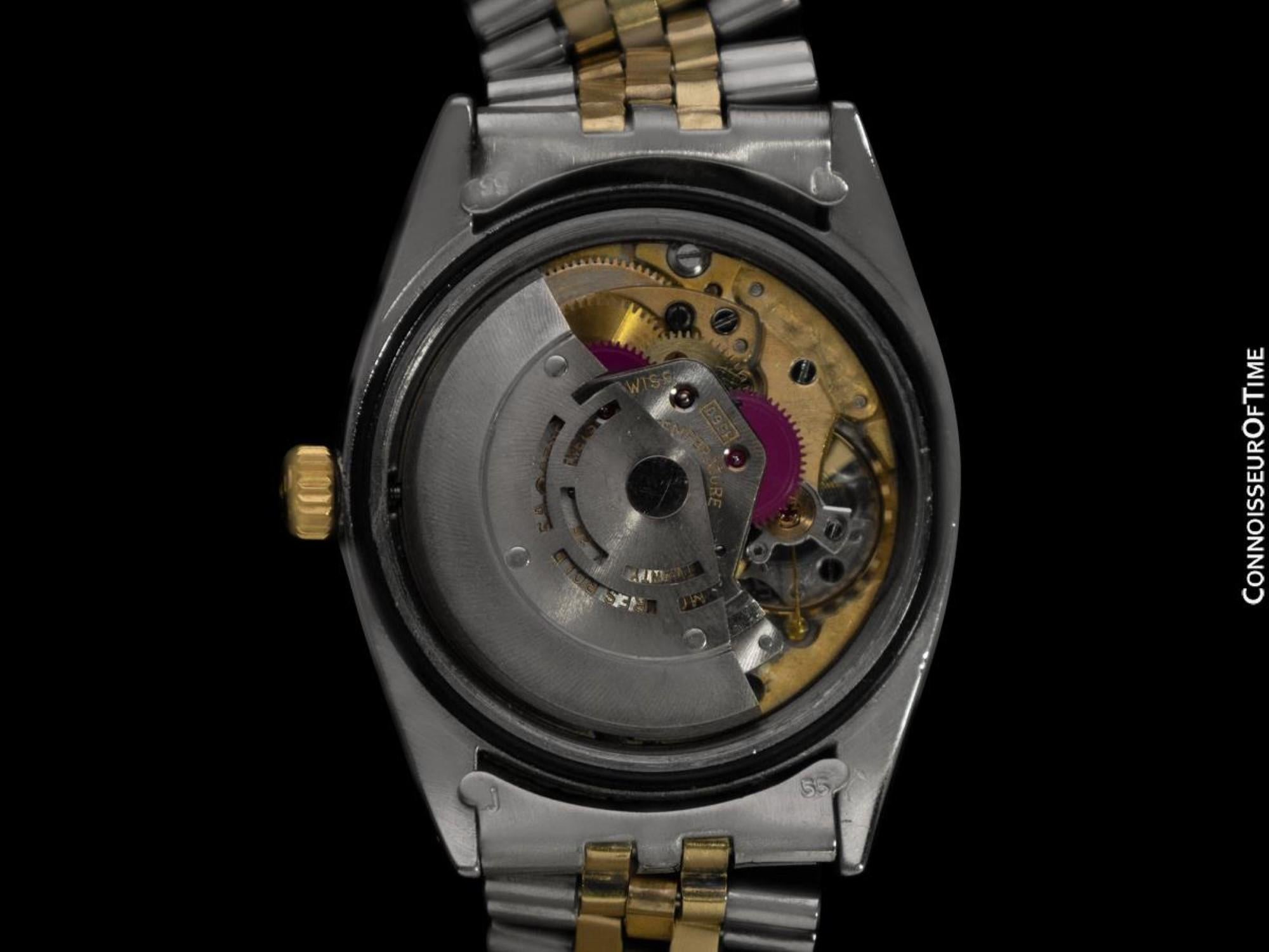 1961 Rolex Vintage Turn-O-Graph Thunderbird Datejust 18K Gold SS Uhr, Vintage im Angebot 1