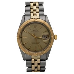 1961 Rolex Vintage Turn-O-Graph Thunderbird Datejust 18K Gold SS Watch
