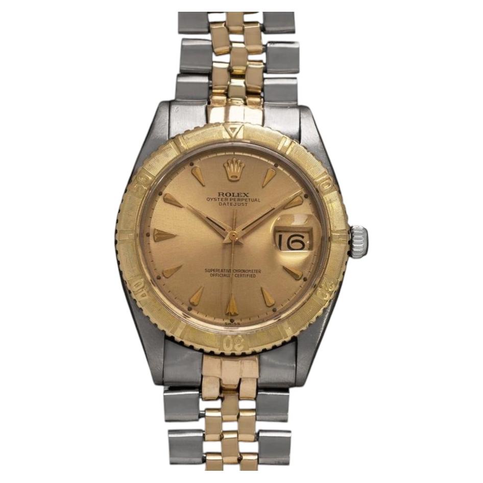 Montre pour homme Rolex vintage Turn-O-Graph Thunderbird Datejust de 1961, 1625 - acier inoxydable, or