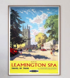 1961 Royal Leamington Spa - Britische Eisenbahnen Original Vintage Poster