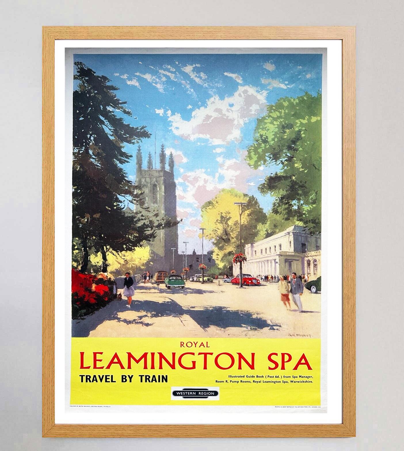 1961 Royal Leamington Spa - British Railways Original Vintage Poster In Good Condition For Sale In Winchester, GB