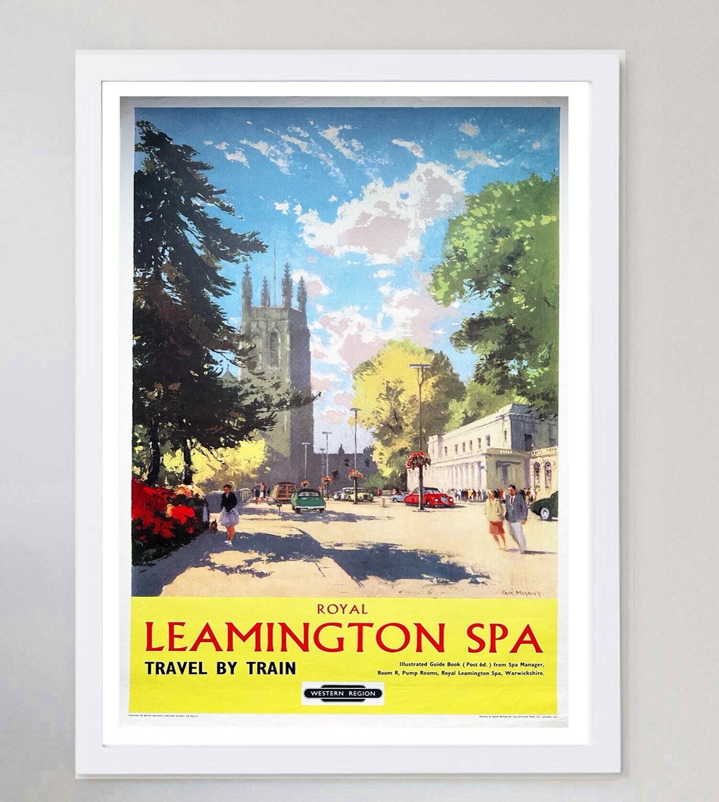 Affiche vintage originale du Royal Leamington Spa (Royal Leamington), British Railways, 1961 Bon état - En vente à Winchester, GB