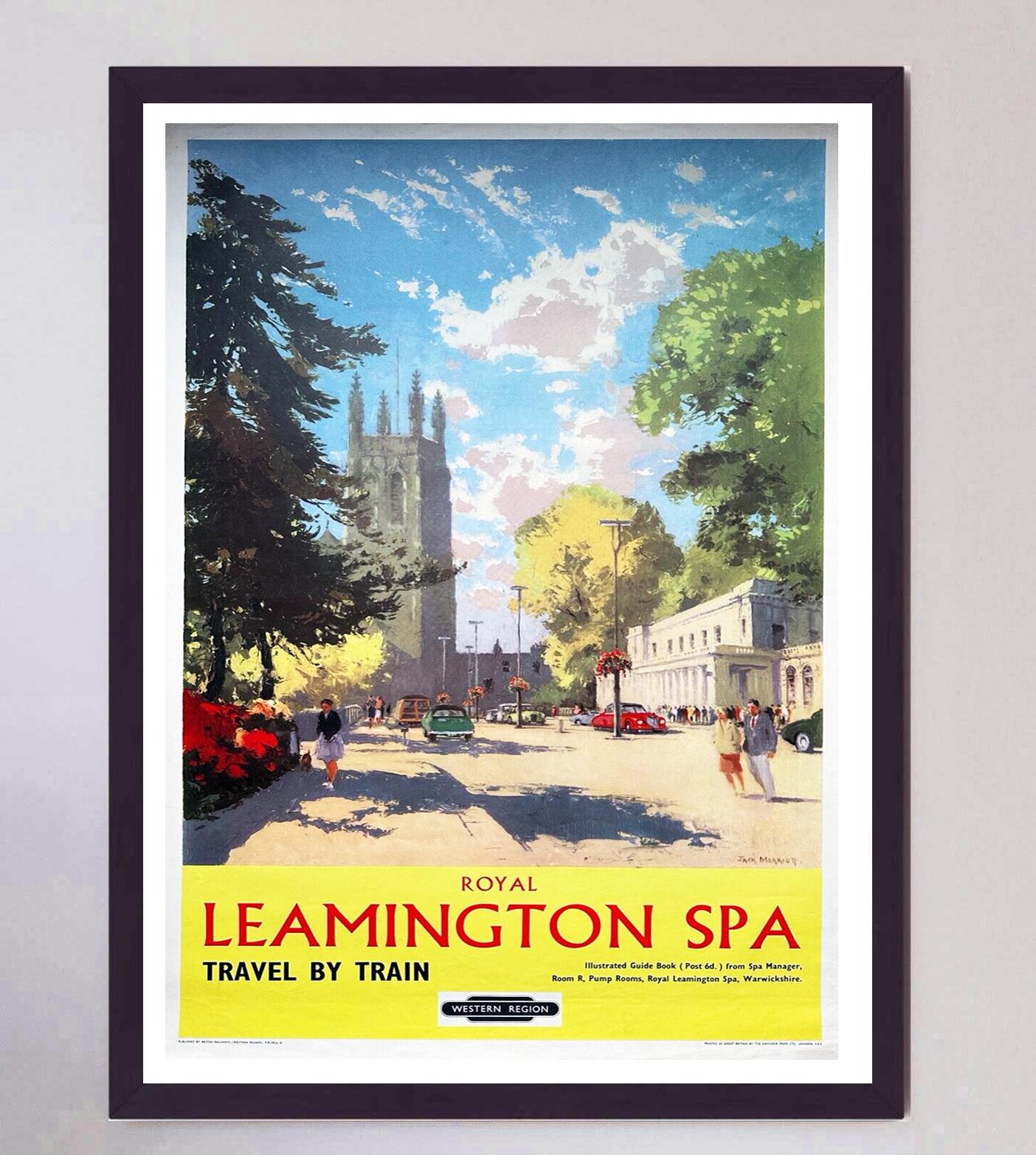 1961 Royal Leamington Spa - Britische Eisenbahnen Original Vintage Poster (Papier) im Angebot