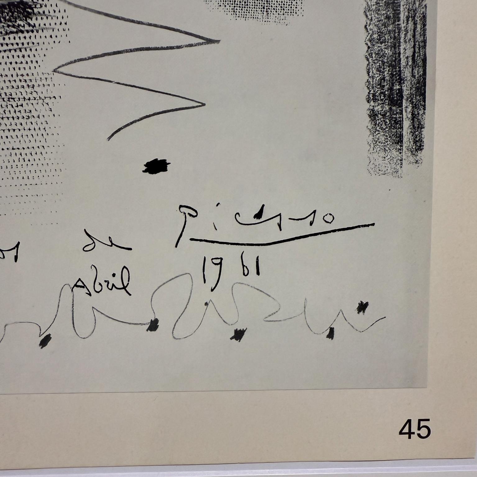 1961 Sala-Gaspar Picasso Litografia Poster Barcellona Spagna In condizioni buone in vendita a Chula Vista, CA