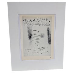 1961 Sala-Gaspar Picasso Lithograph Poster Barcelona Spain