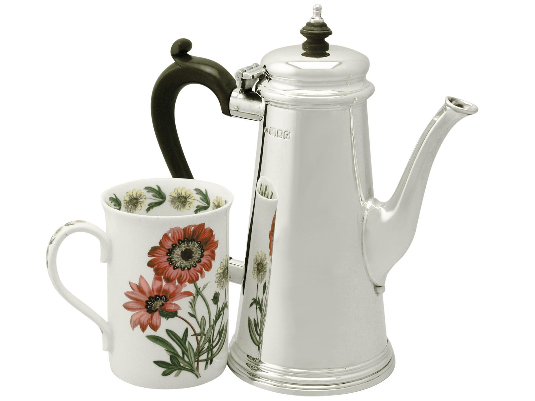 George I 1961 Sterling Silver Coffee Pot 