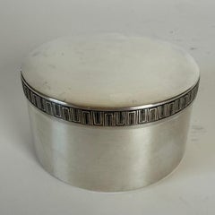 1961 Sterling Silver Lidded Box by Lars Fleming for Atelier Borgila, Sweden