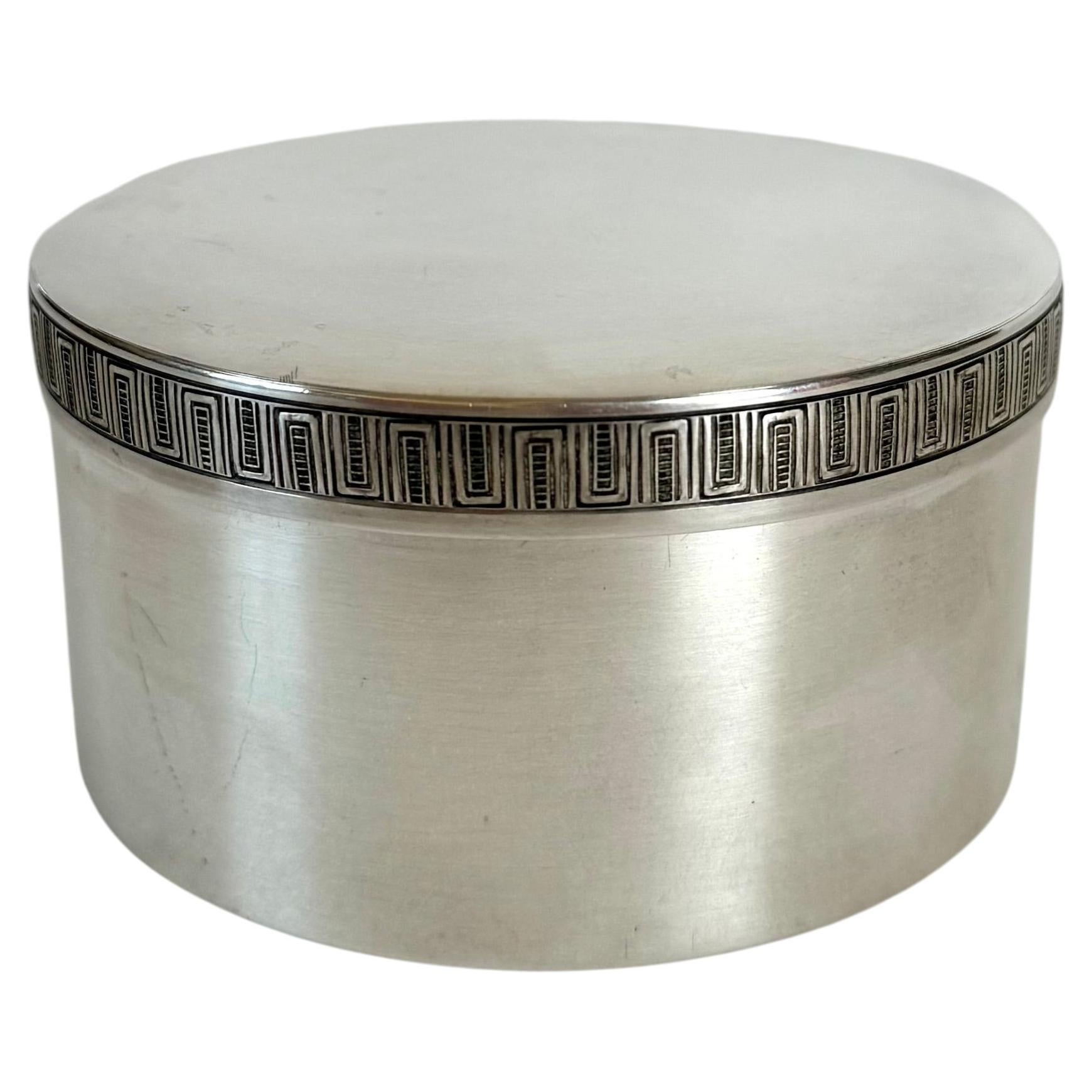1961 Sterling Silver Lidded Box by Lars Fleming for Atelier Borgila, Sweden
