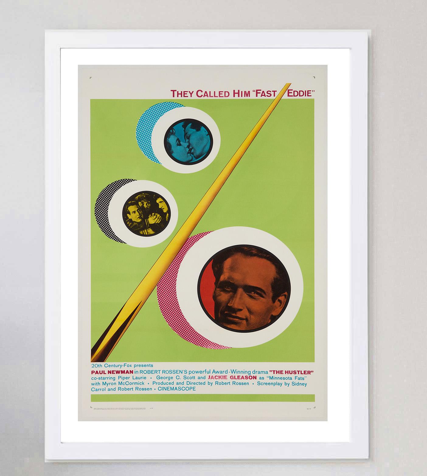 1961 Der Hustler Original Vintage Poster im Zustand „Gut“ im Angebot in Winchester, GB