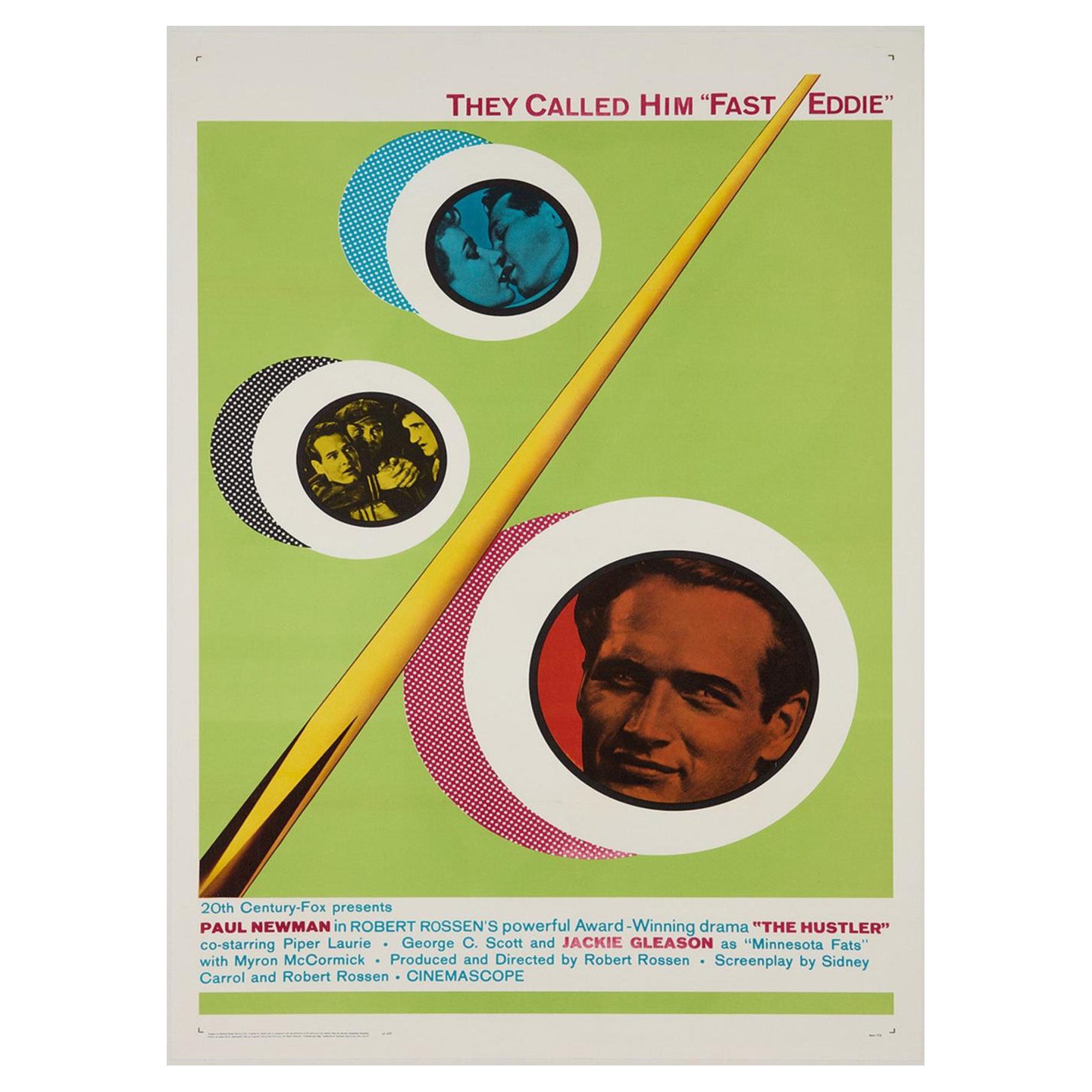 1961 Der Hustler Original Vintage Poster