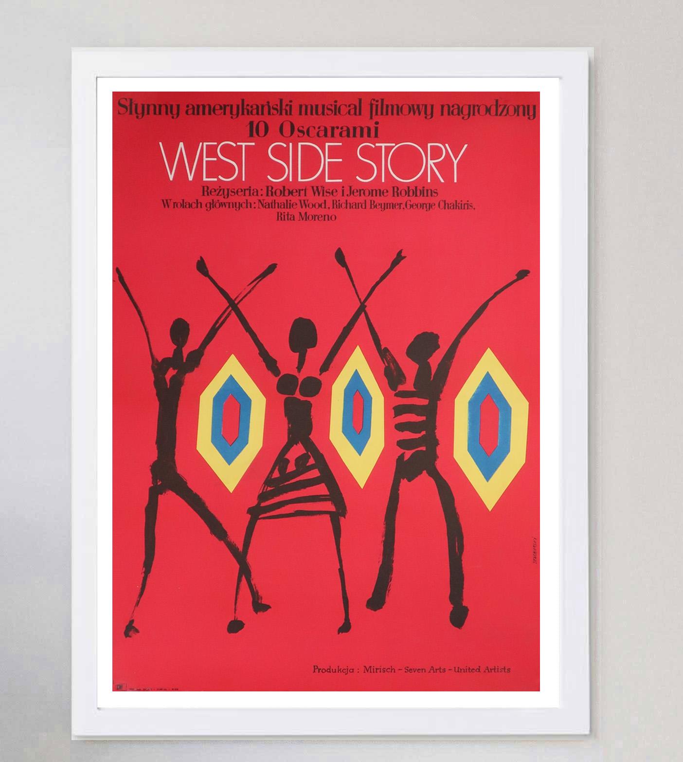 Mid-20th Century 1961 West Side Story (Polish) Original Vintage Poster For Sale
