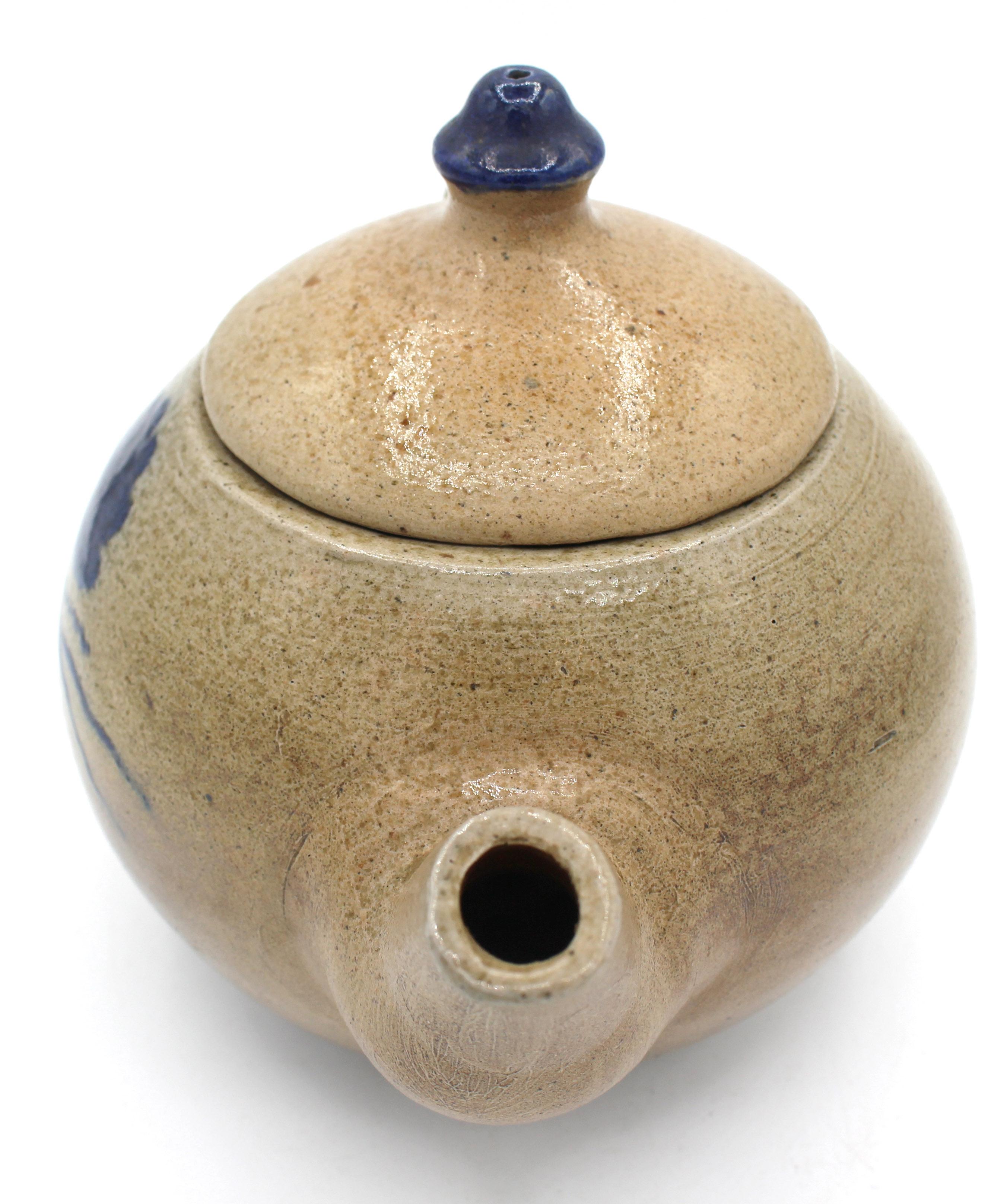20th Century 1962-1970 Salt Glazed Pottery Tea Pot by Ben Owen I For Sale