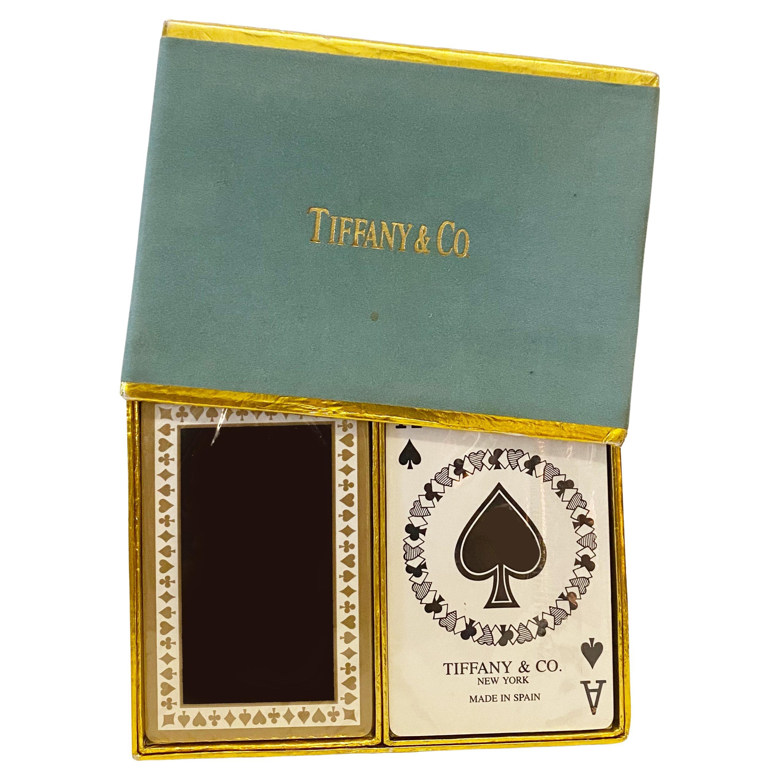 1962 1975 Tiffany &Co Sealed Double Deck Playing Cards Made in Spain