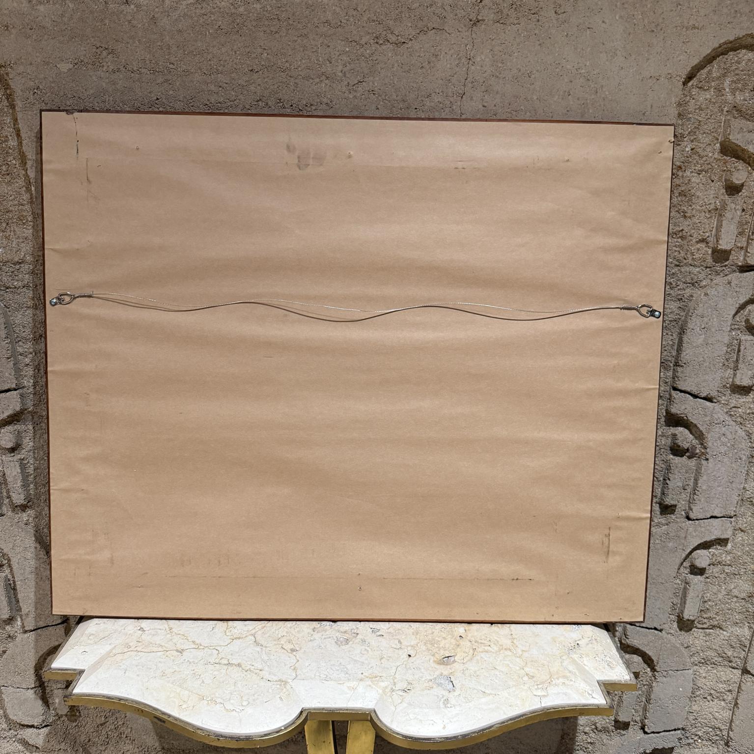 Abstrakte Kunst, Öl auf Leinwand, signiert 1962 im Angebot 7