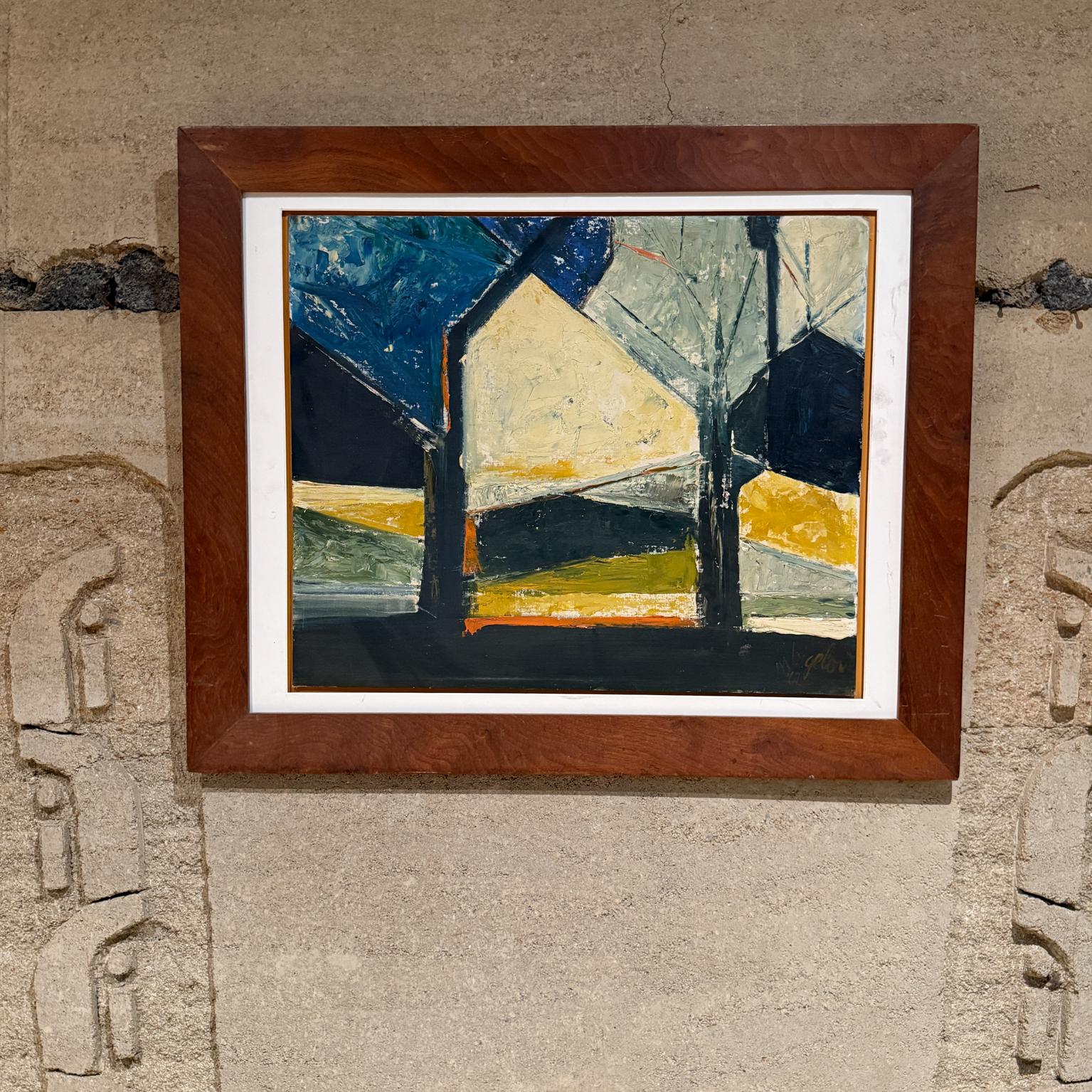 Fabulous abstrakte Mitte des Jahrhunderts Kunst 1962 Öl auf Leinwand Bord 
Rahmen 26,75 x 32,5 b .75 Kunst 20 x 24,25
Unterzeichnet
Unrestaurierter Originalzustand. 
Sehen Sie sich bitte die Bilder an