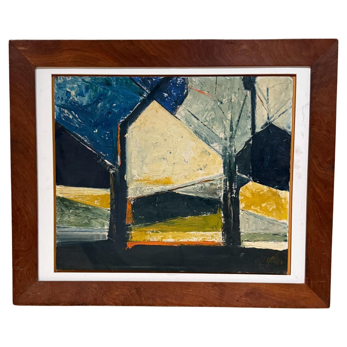 1962 Arte abstracto Óleo sobre lienzo firmado
