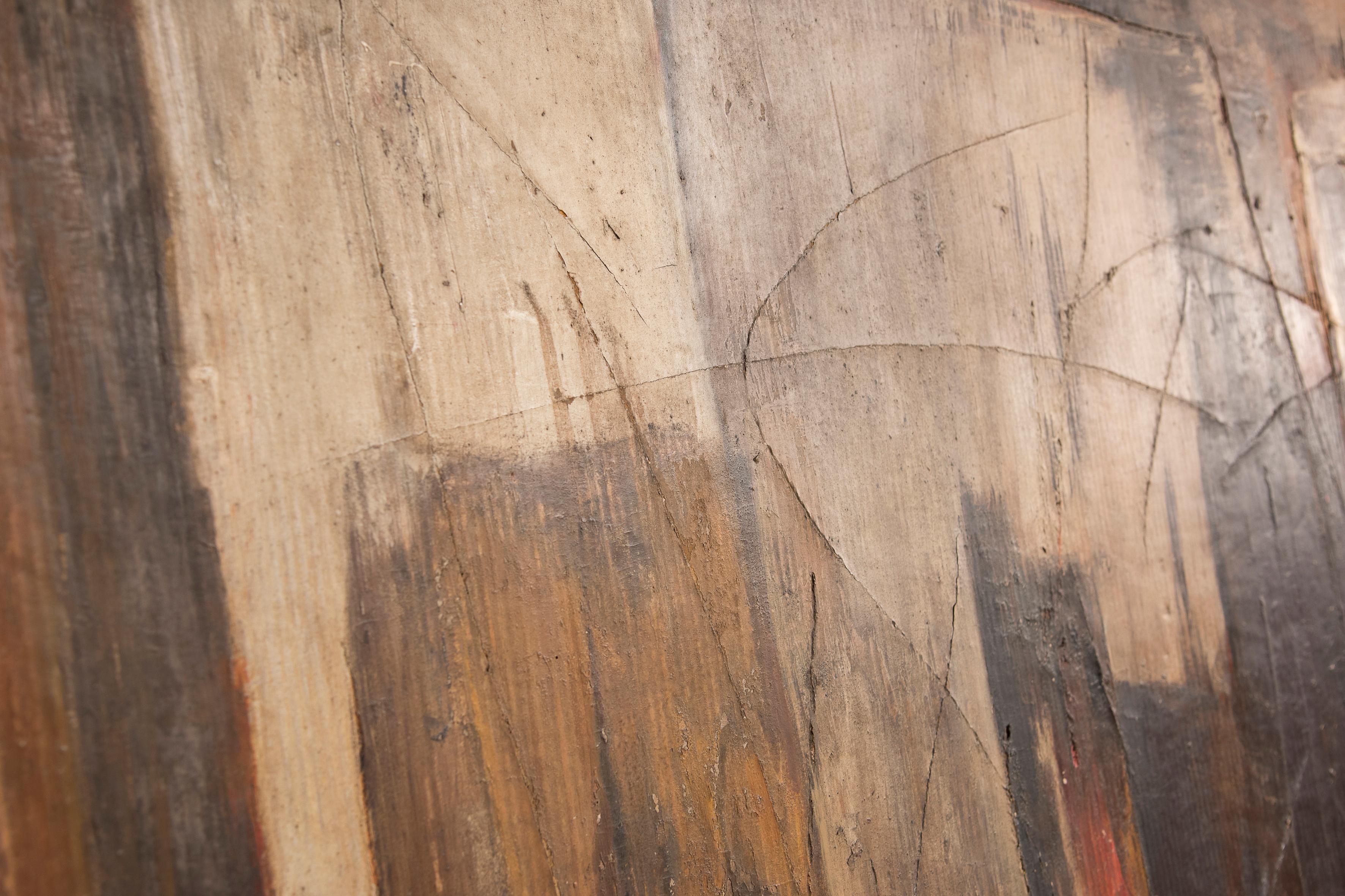 1962 Pintura Abstracta Italiana G. Martinelli Óleo sobre madera y cartón en venta 3