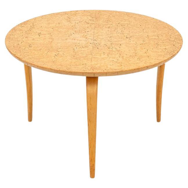 1962 Bruno Mathsson for Firma Karl Mathsson Annika Side Table w/ 18 in. Wood Top