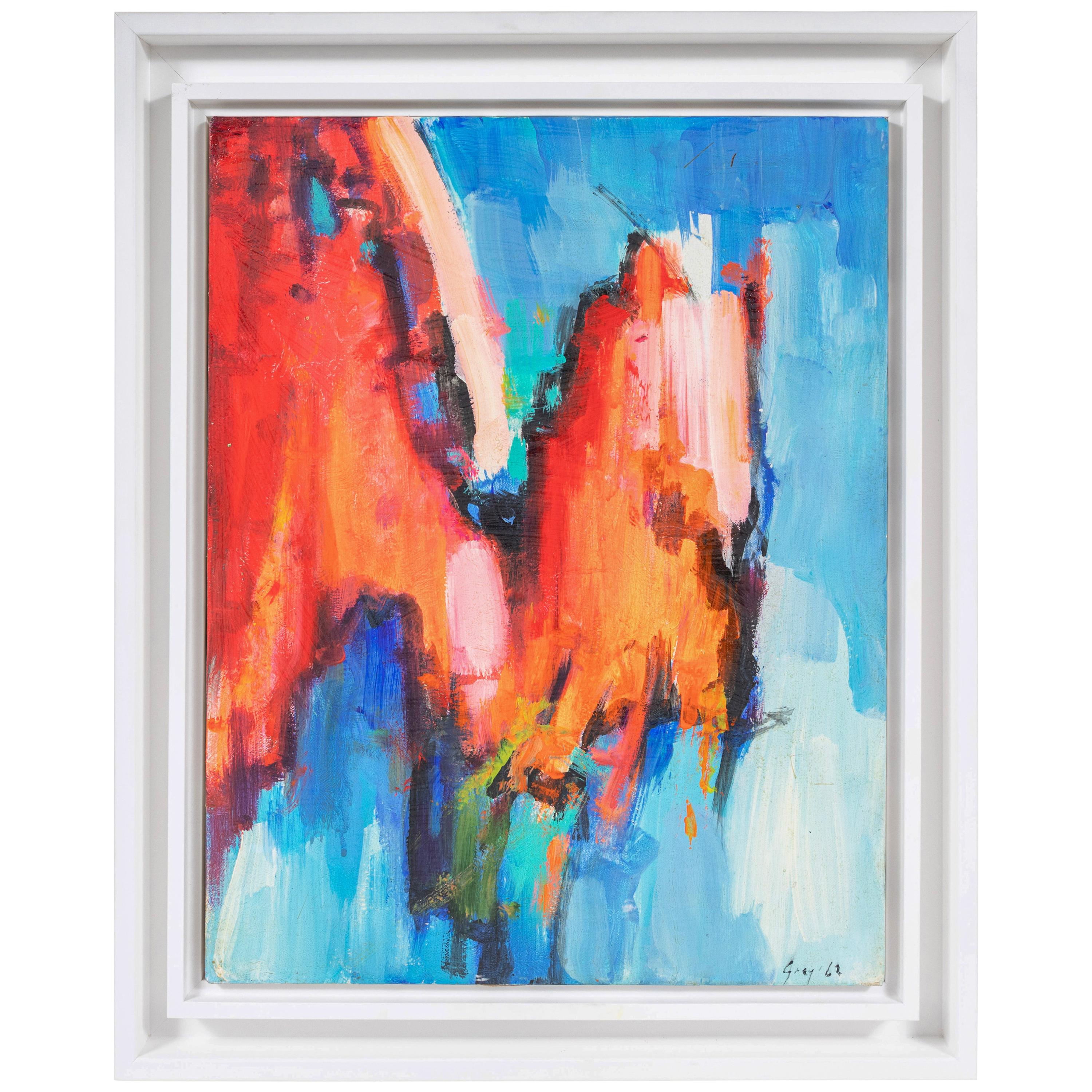 1962, Cleve Gray Oil Painting