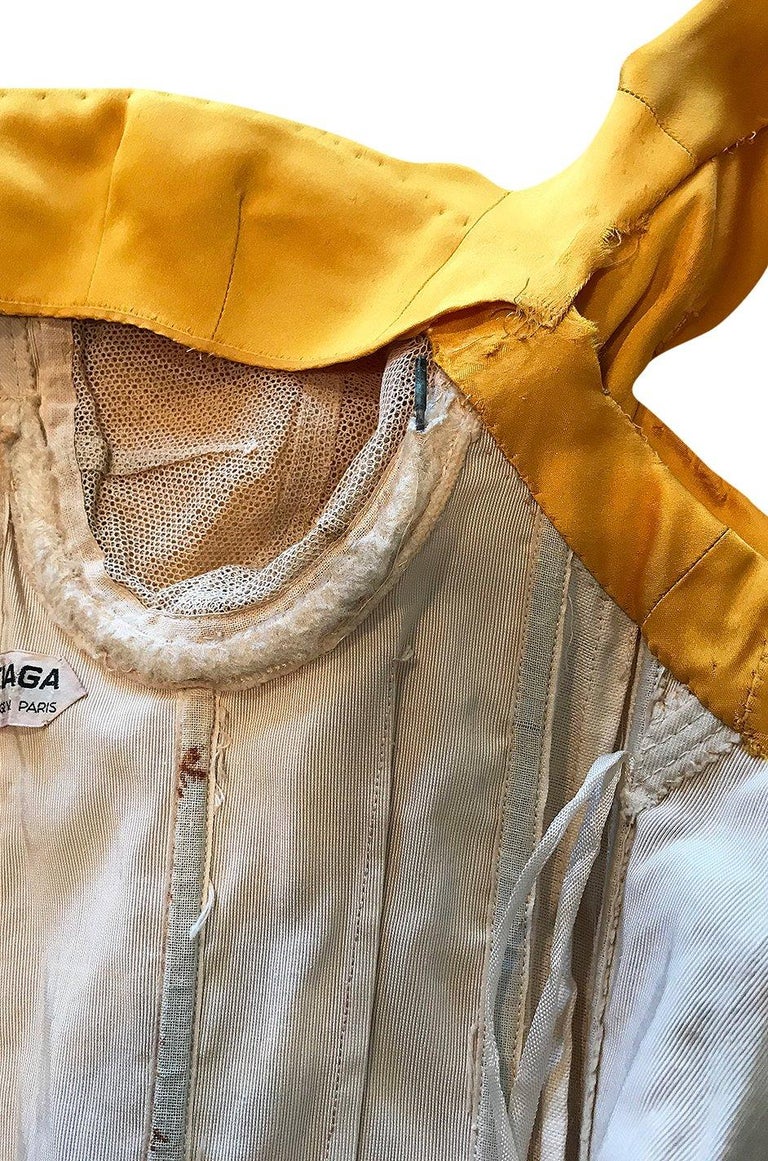 yellow balenciaga dress