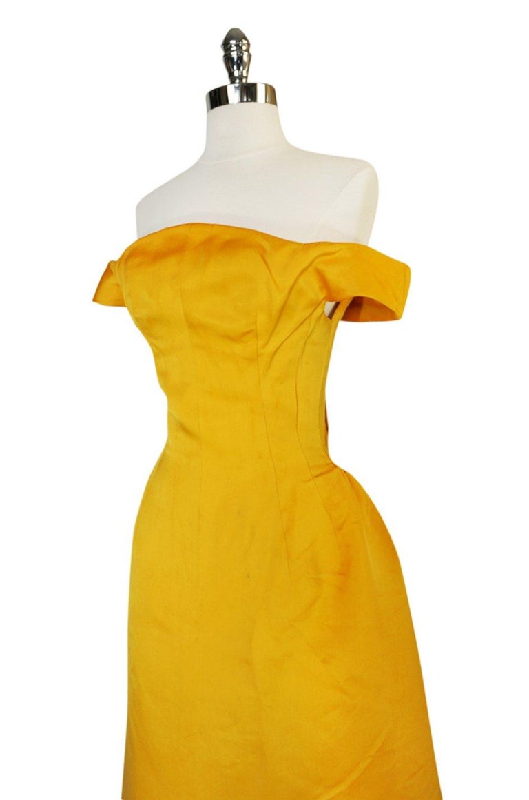 yellow balenciaga dress