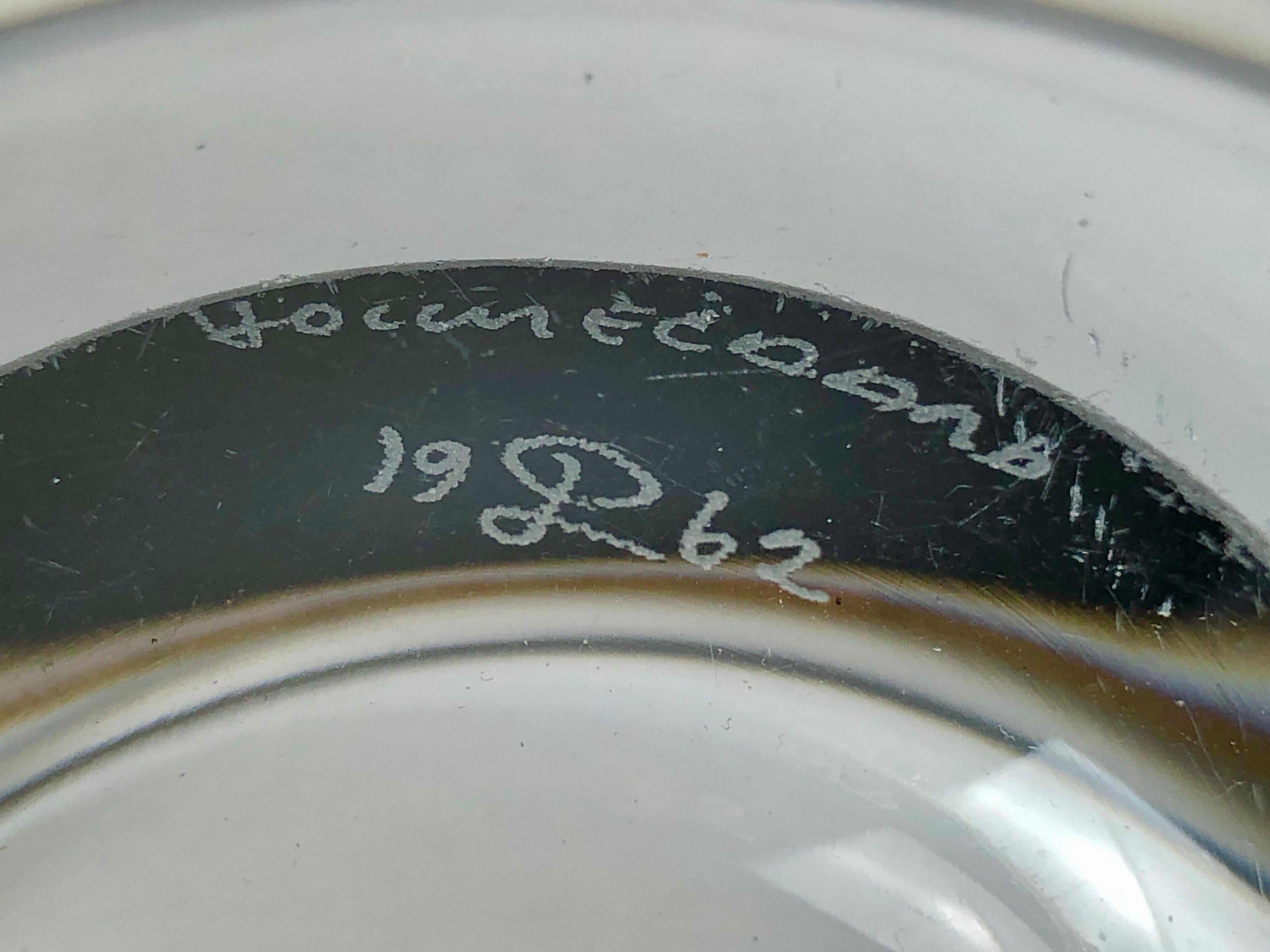1962 Danish Glass Bowl by Per Lütken for Holmegaard For Sale 2