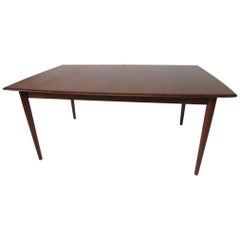 1962 Danish Solid Teak Dining Table in the Style of Peter Hvidt